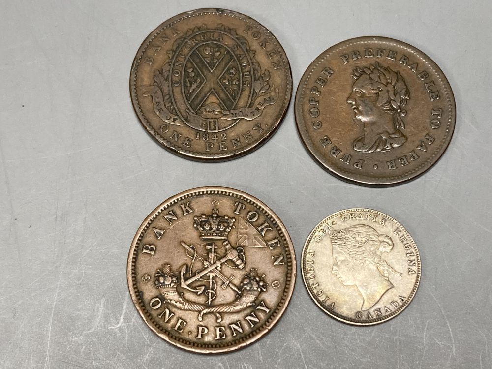 Canada, 19th century coins and tokens,